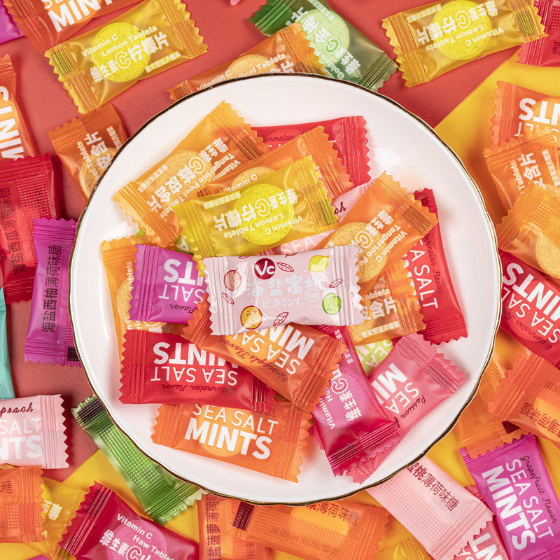 含片小礼零食口臭海盐维生素陈皮混合口味糖果糖果