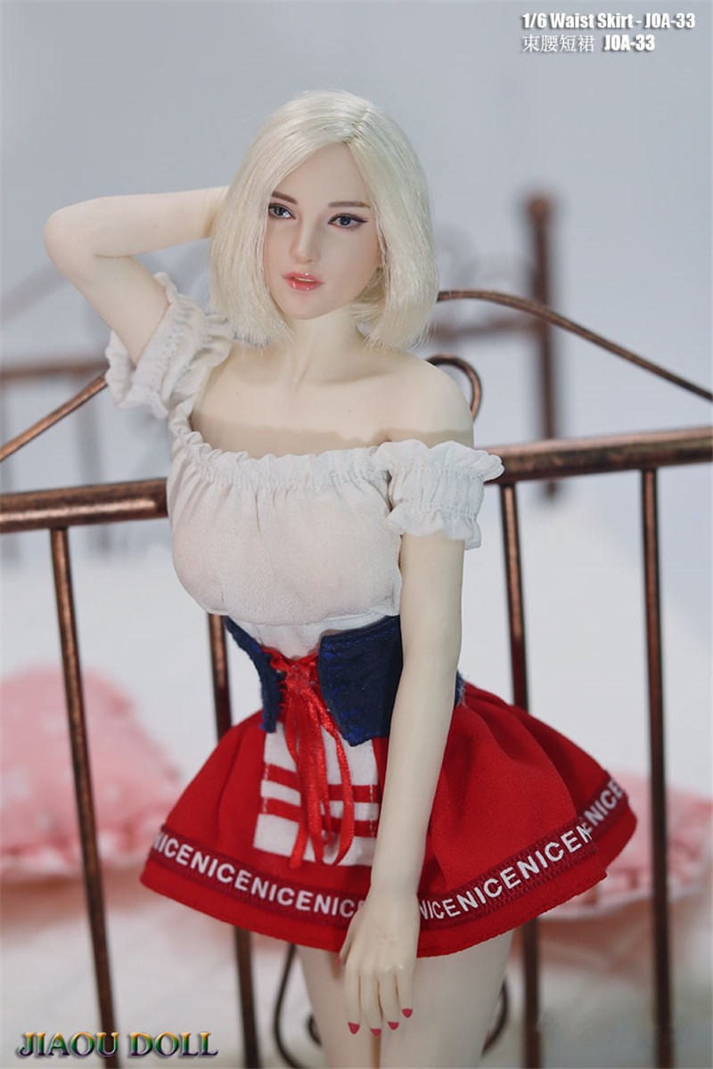 兵人服饰模型12寸可动人偶女包胶素修身抹胸兵人专区