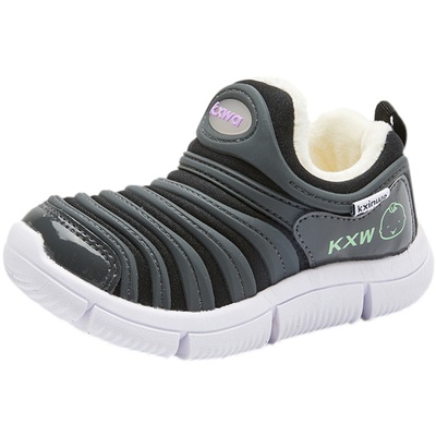 开心娃宝宝毛毛虫春秋女童透气学步男童防滑软底机能舒适童鞋运动鞋