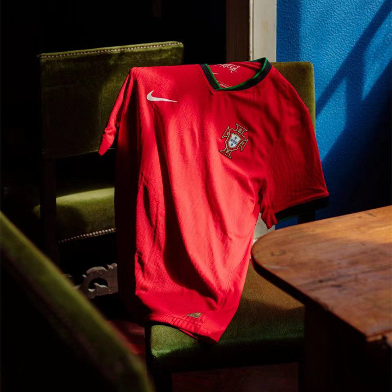 新款欧洲杯正品葡萄牙主场球迷版球衣7号c罗菲利克斯8号b费迪亚斯