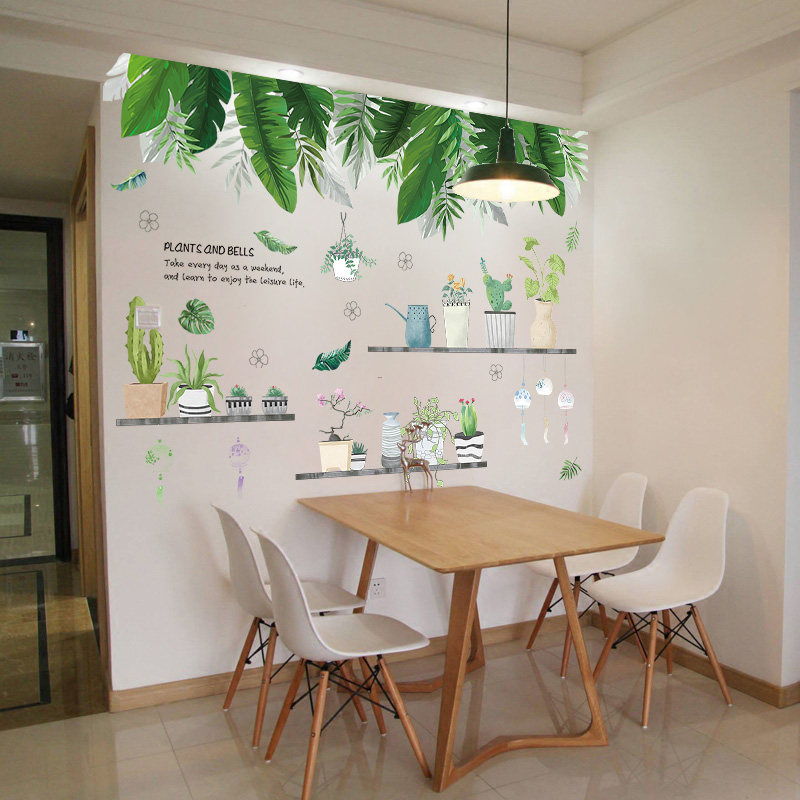 创意餐厅饭店背景墙面装饰3d立体墙贴纸客厅饭厅墙纸壁纸贴画自粘