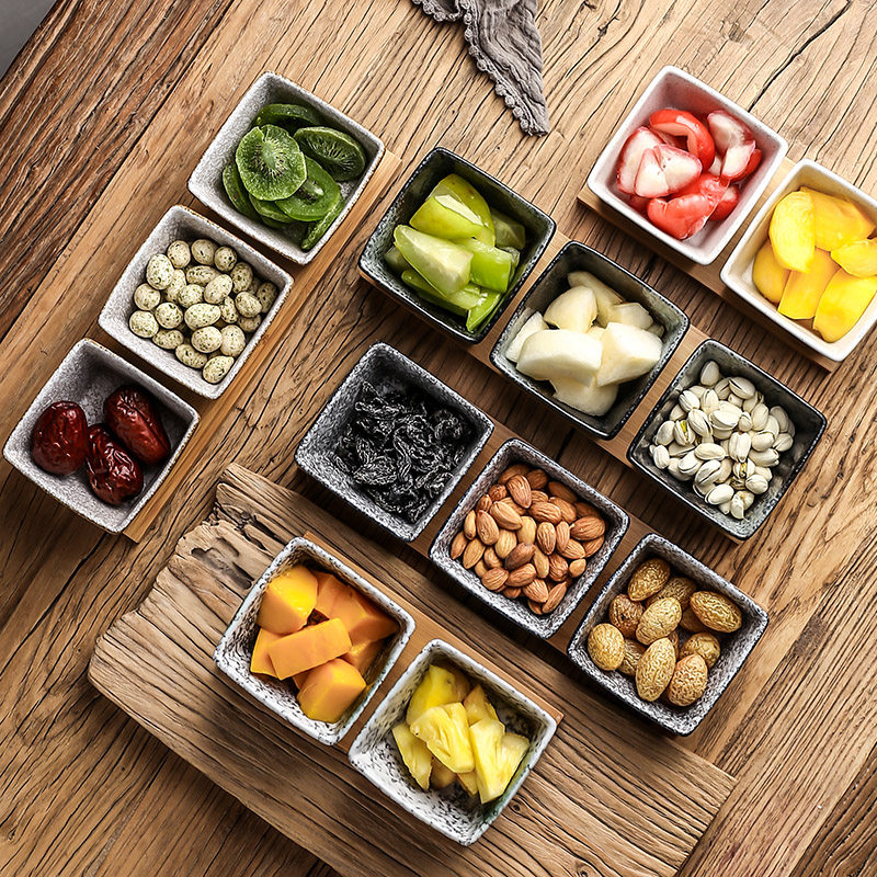 日式果盘盘子糖果茶点坚果瓜子水果创意干果果盆