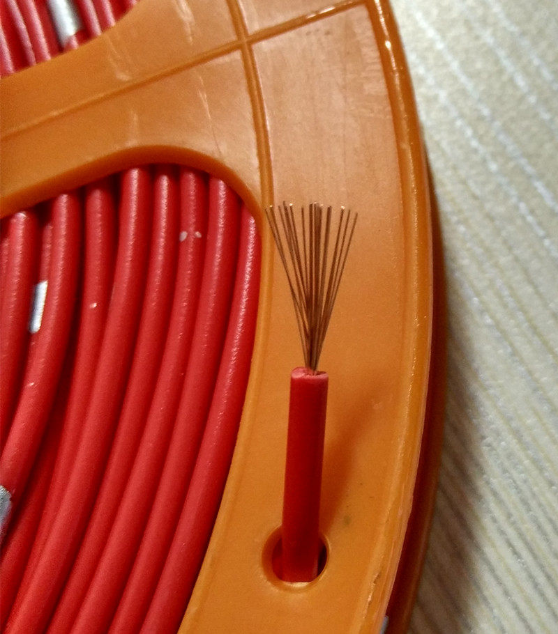 汽车单股线diy改装电线纯铜整盘60米1平方车用电瓶搭火线