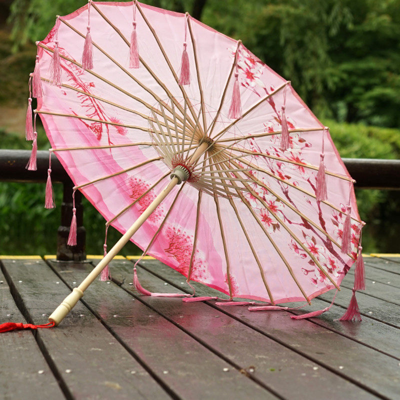 油纸纸伞仙女古风伞汉服伞流苏古典古装工艺工艺伞