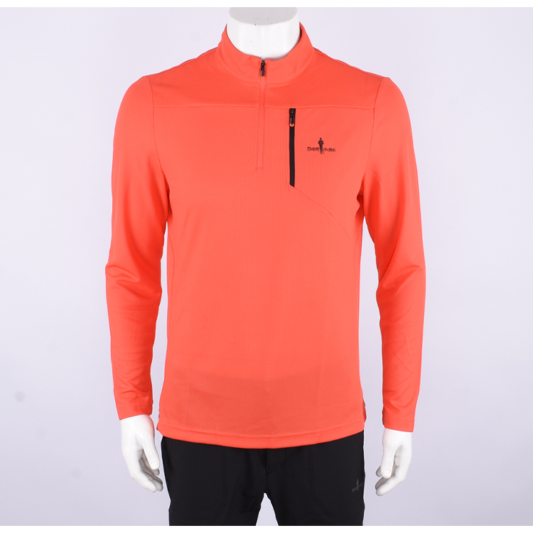 比音勒芬专柜正品男装春季长袖薄款透气舒适T恤衫3211814100