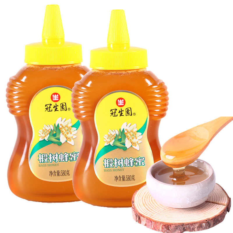 冠生园蜂蜜580g瓶椴树蜂蜜雪蜜土蜂蜜上海特产冲调饮品包邮
