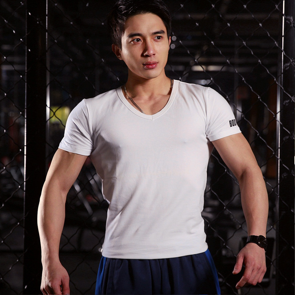 多色包邮鹿晨辉bodydream男士健身健美运动短袖超炫运动t恤