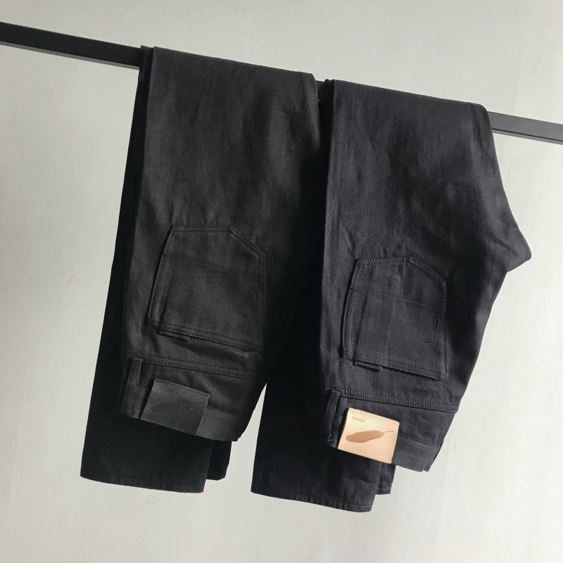 2022春秋款冈山原牛赤耳牛仔裤RGT男装双染重磅修身直筒裤长裤