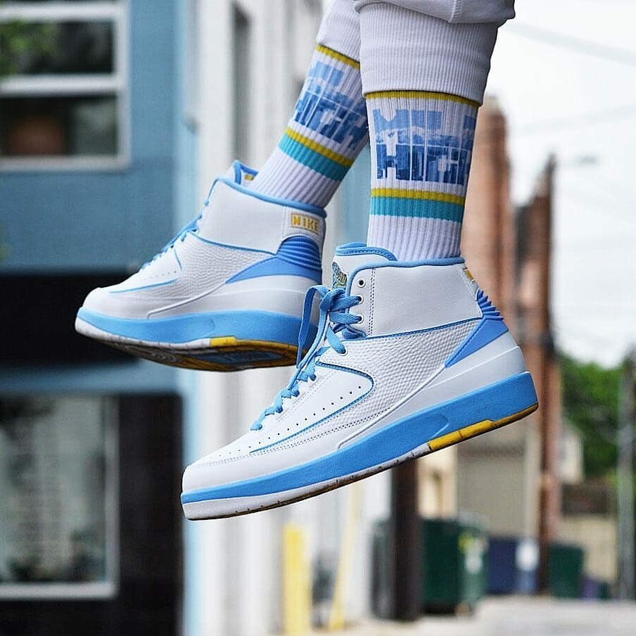 air jordan 2 melo aj2 北卡蓝 白蓝 安东尼甜瓜pe 385475-122