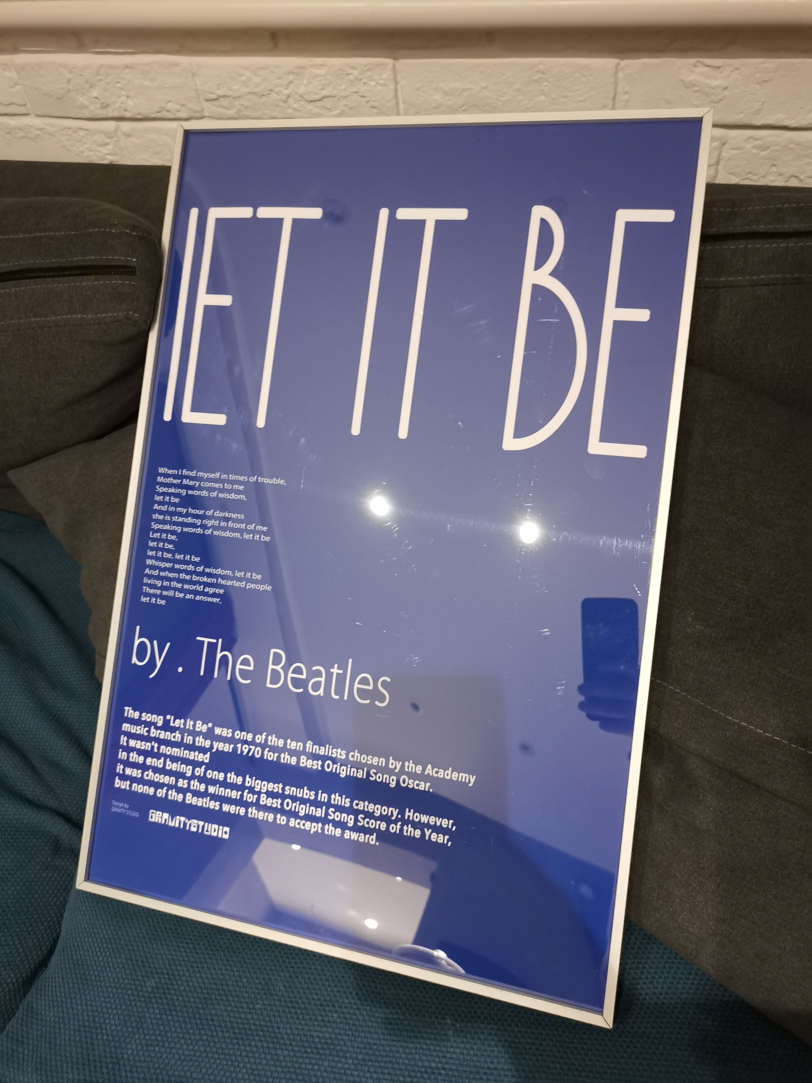 let it be原创 克莱因蓝 ins风 海报 装饰画 墙贴 挂画