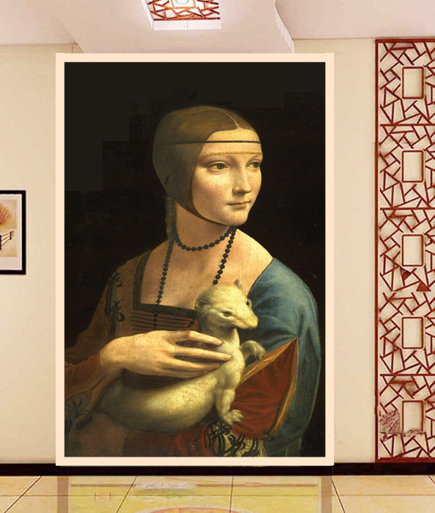 新款印花法国正品dmc十字绣客厅卧室达芬奇名画十字绣套件