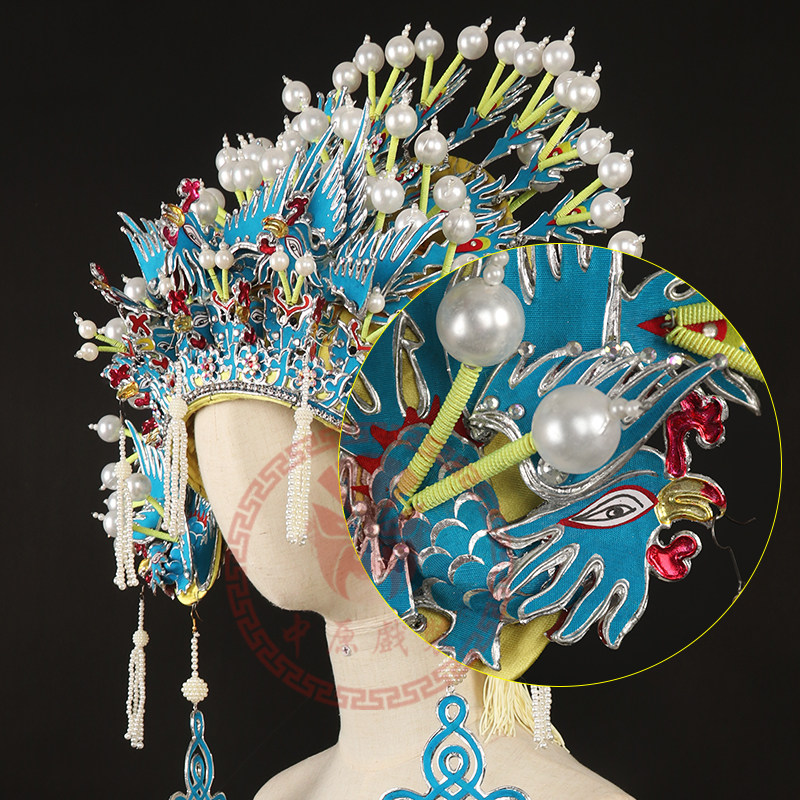 凤冠中原戏装戏剧京剧戏曲头饰贵妃醉酒梅派新娘民族服装