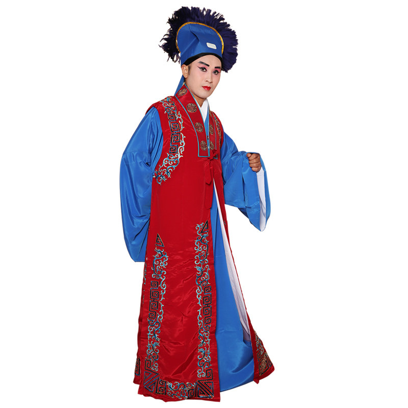 老生中原戏装戏曲服装坎肩背心员外越剧舞台演出民族服装