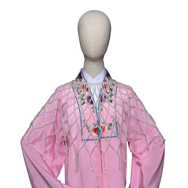 戏曲花旦服装小姐披肩高贵妃公主娘娘京剧红娘珍珠衫仿珍珠云肩