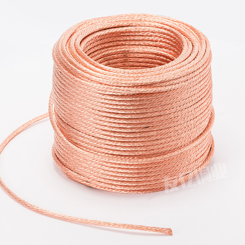 裸铜线2.5平方 铜绞线 斜绞线 铜编织线圆铜线 法兰跨接线 接地线