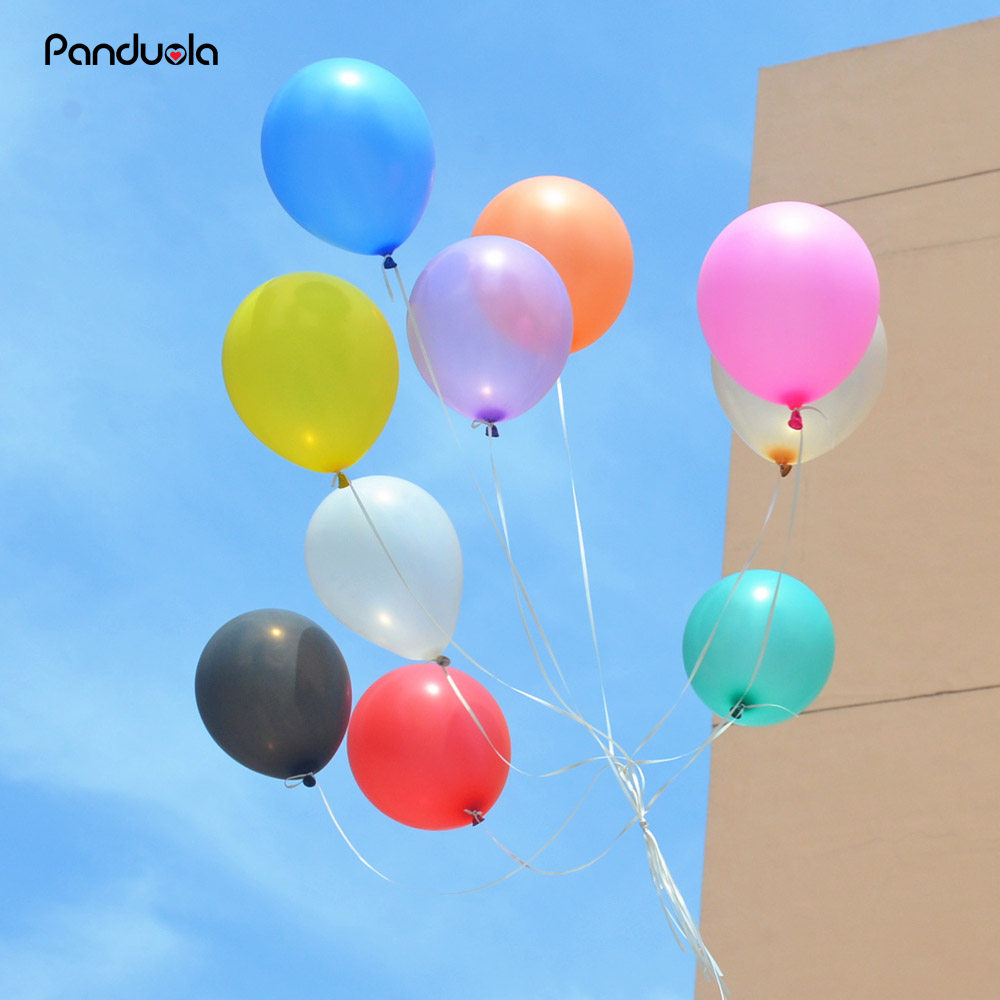 15glatexblackballoon婚房婚礼生日圣诞派对珠光气球