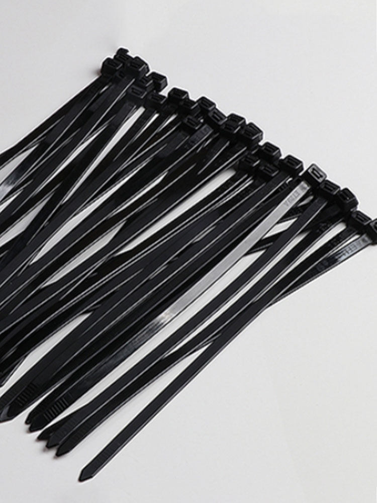 黑色尼龙扎带自锁卡扣扎线捆绑勒死固定绑带缎带