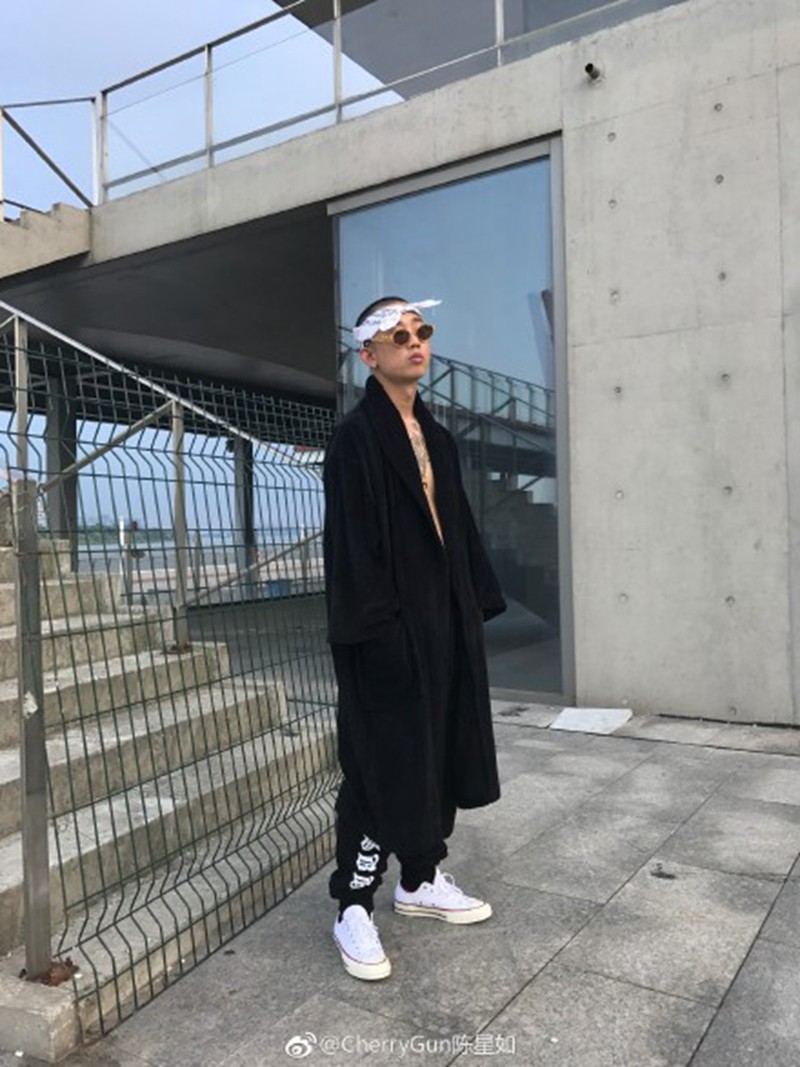 中国有嘻哈gai 艾福杰尼 黄旭同款户外头巾腰果花韩国潮时尚发带