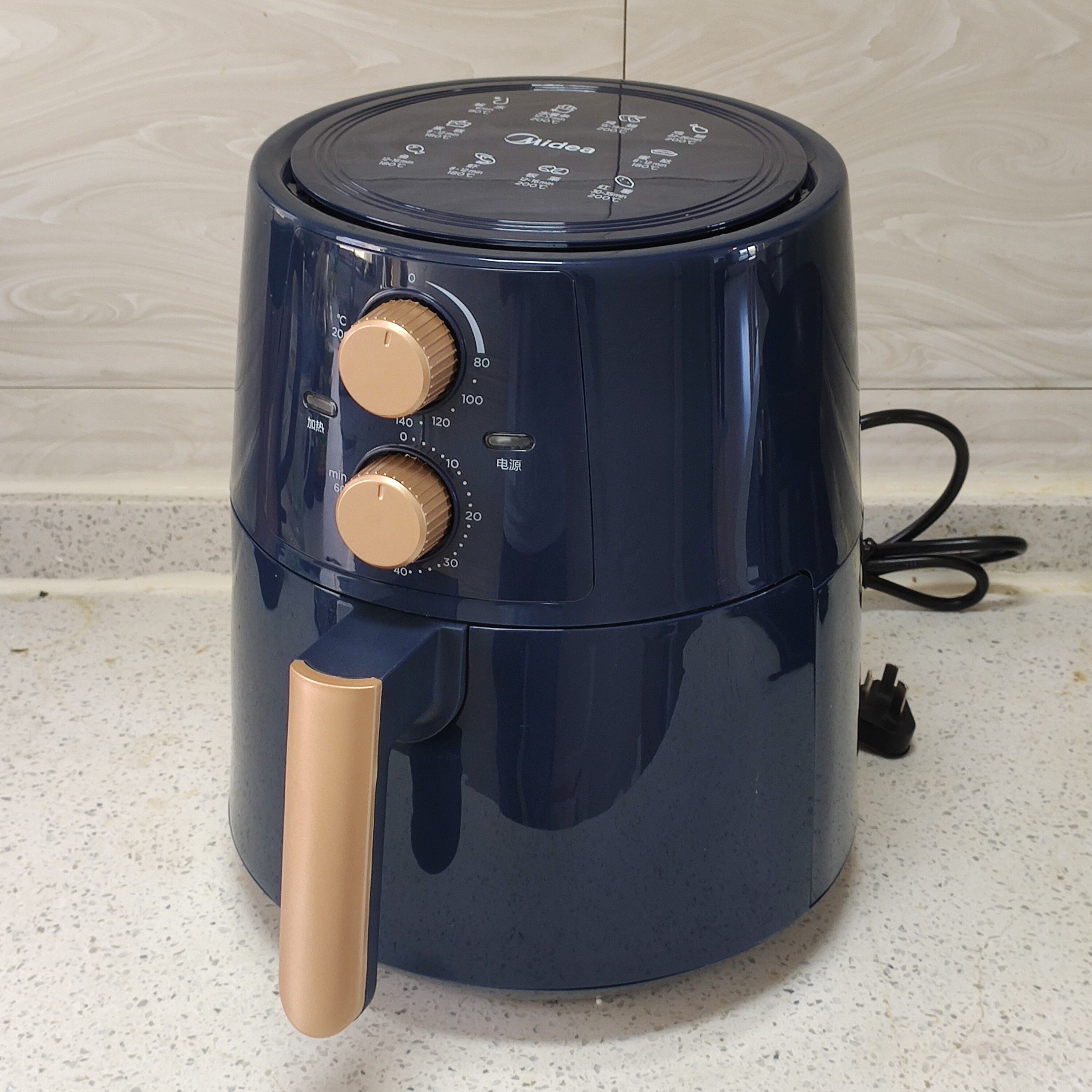 美的空气炸锅无油家用智能大容量全自动电炸薯条机空气炸锅