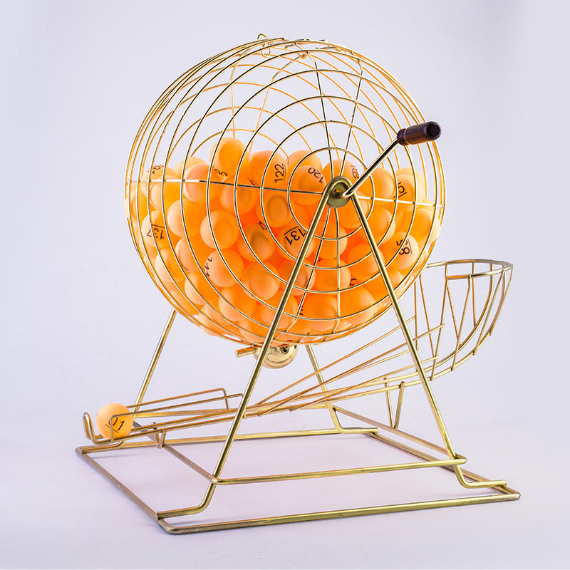 金属摇奖机手动双色球选号机摇奖转盘年会活动道具促销转盘200球