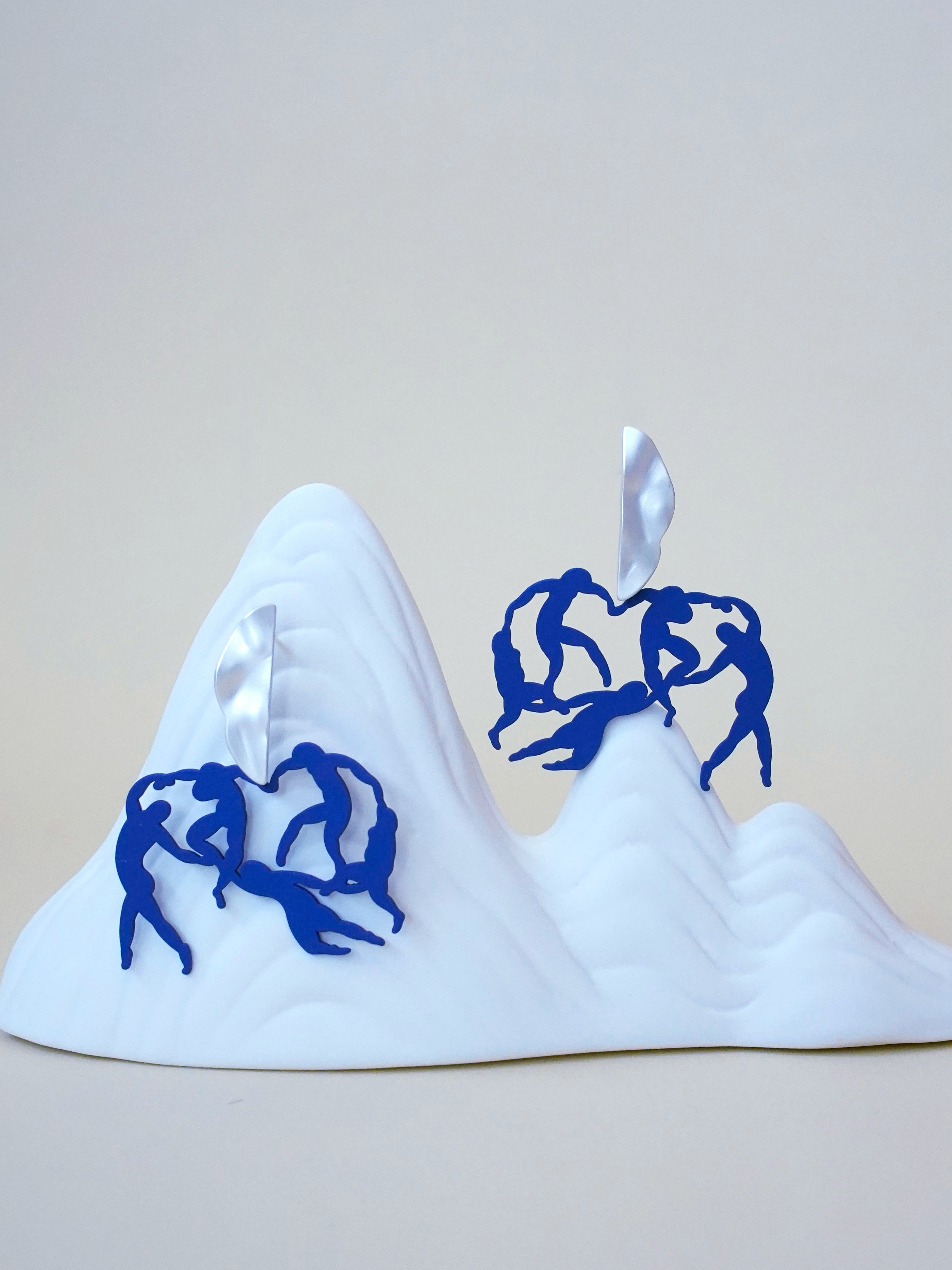 艺术家系列马蒂斯thedance原创设计画作舞蹈剪影耳环