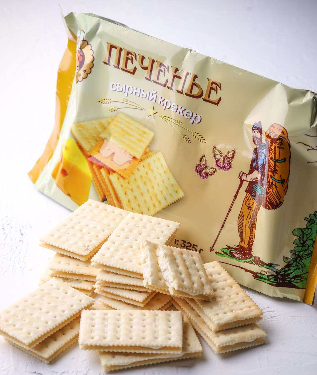 食品零食俄罗斯进口苏打饼干代餐休闲儿童辅食苏打饼干