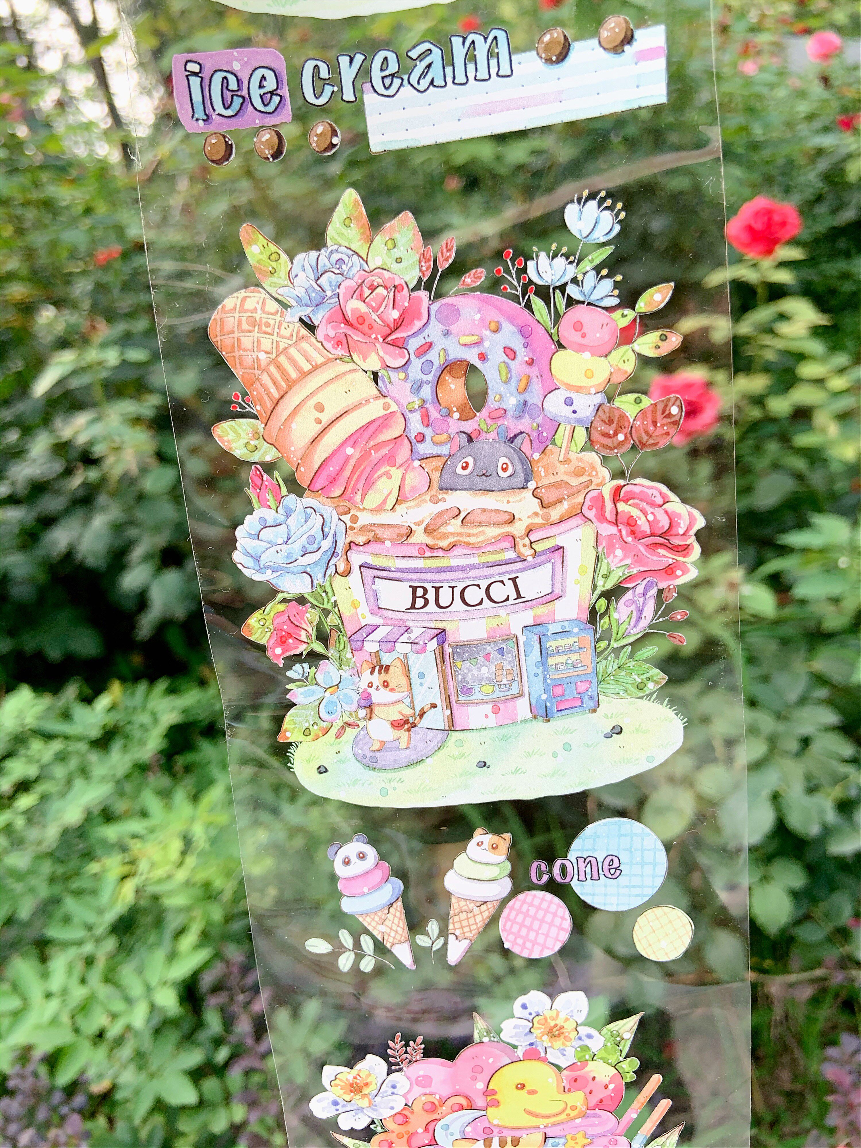 材质pet奶茶蜜糖胶带素材装饰diy手帐可爱胶带