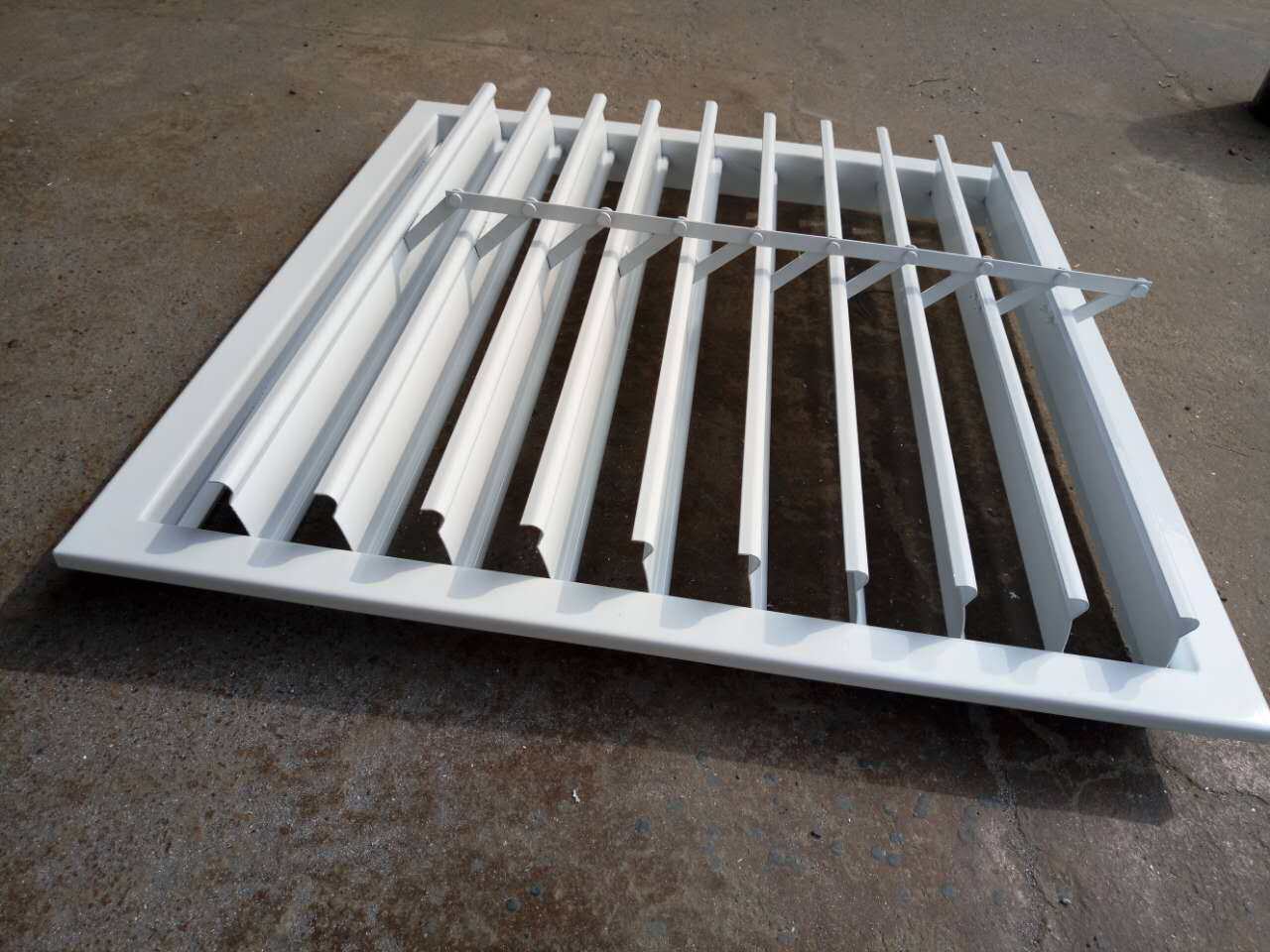 铝合金方形自垂联动百叶方形百叶窗风机百叶出风口活百叶排换气口