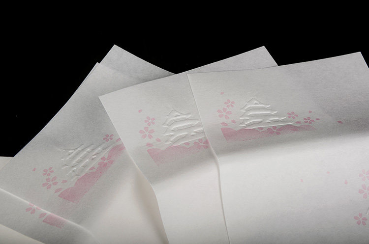 日本浮绘怀纸城下30枚浮雕美浓便笺和风茶道信纸