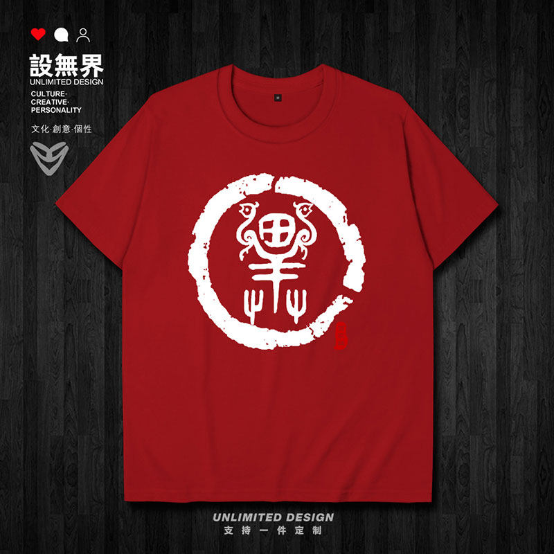 无界中华姓氏图腾姓毕氏家族谱宗族短袖男女t恤