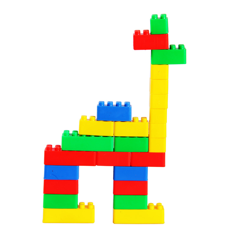 350g宝小方块积木幼教宝宝高拼插塑料男女孩幼儿园教具儿童玩具