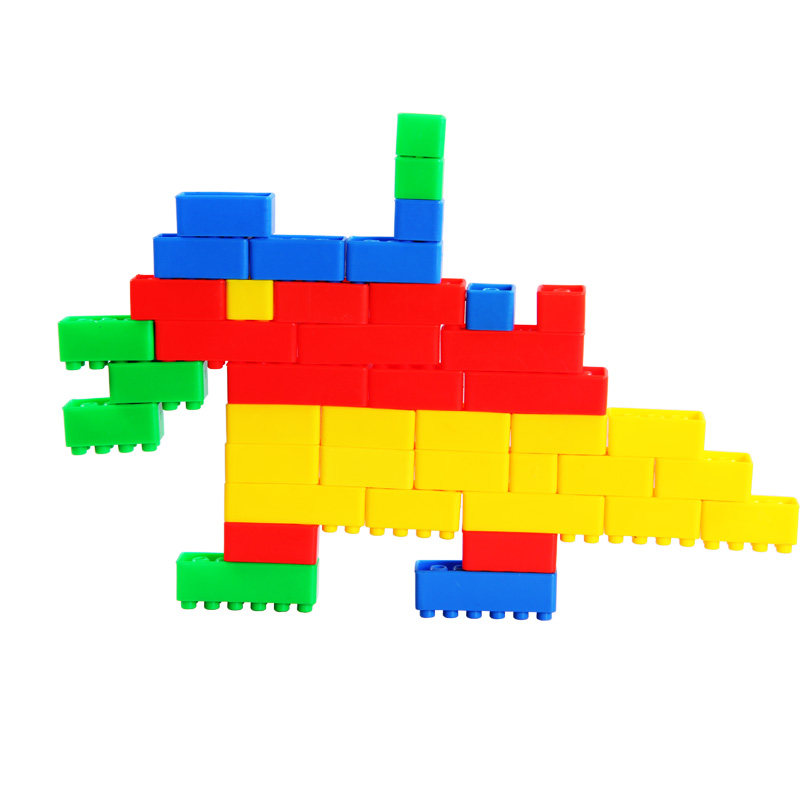 350g宝小方块积木幼教宝宝高拼插塑料男女孩幼儿园教具儿童玩具