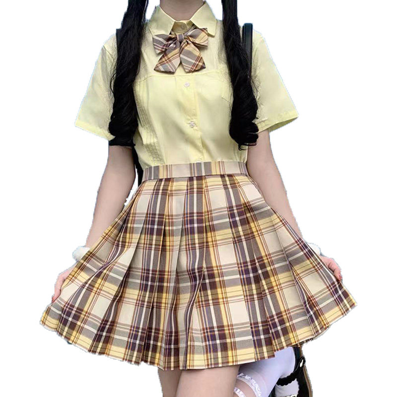 2022夏装新款少女山jk制服裙初中高中学生日式连衣裙