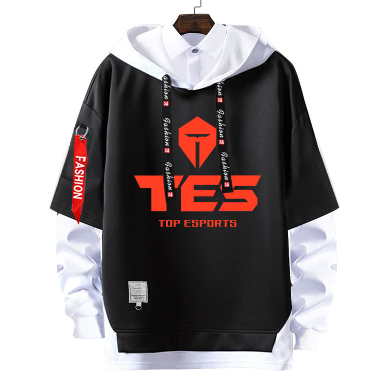 tes战队队服jackeylove阿水出征服s10全球总决赛连帽卫衣