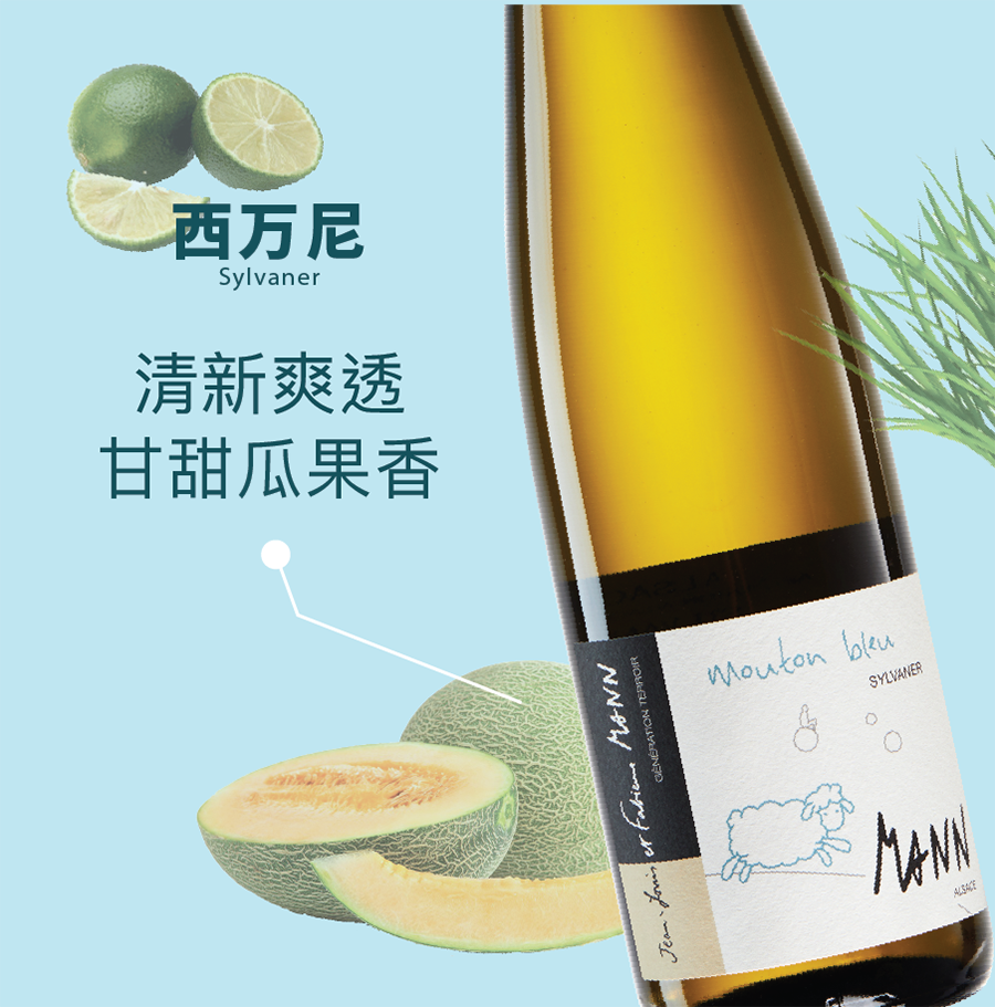wespirit万尼干白葡萄酒法国进口原装网红红酒阿尔萨斯mann干白静态