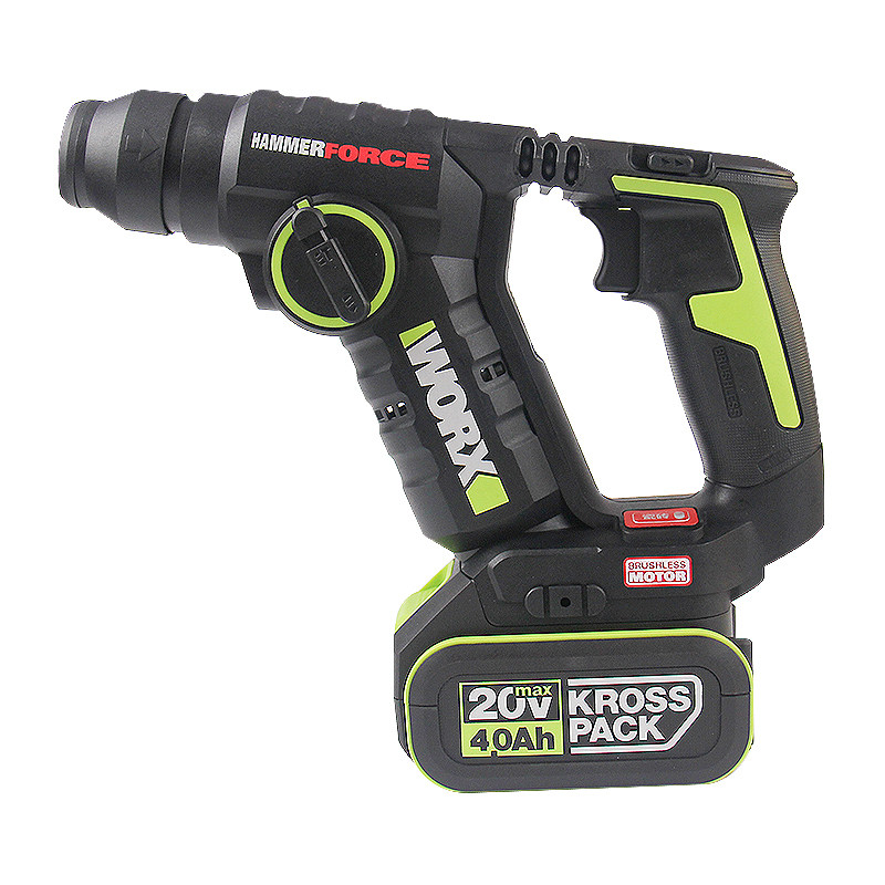 威克士锂电无刷电锤wu380s工业级电捶轻型充电电钻混凝土冲击电钻