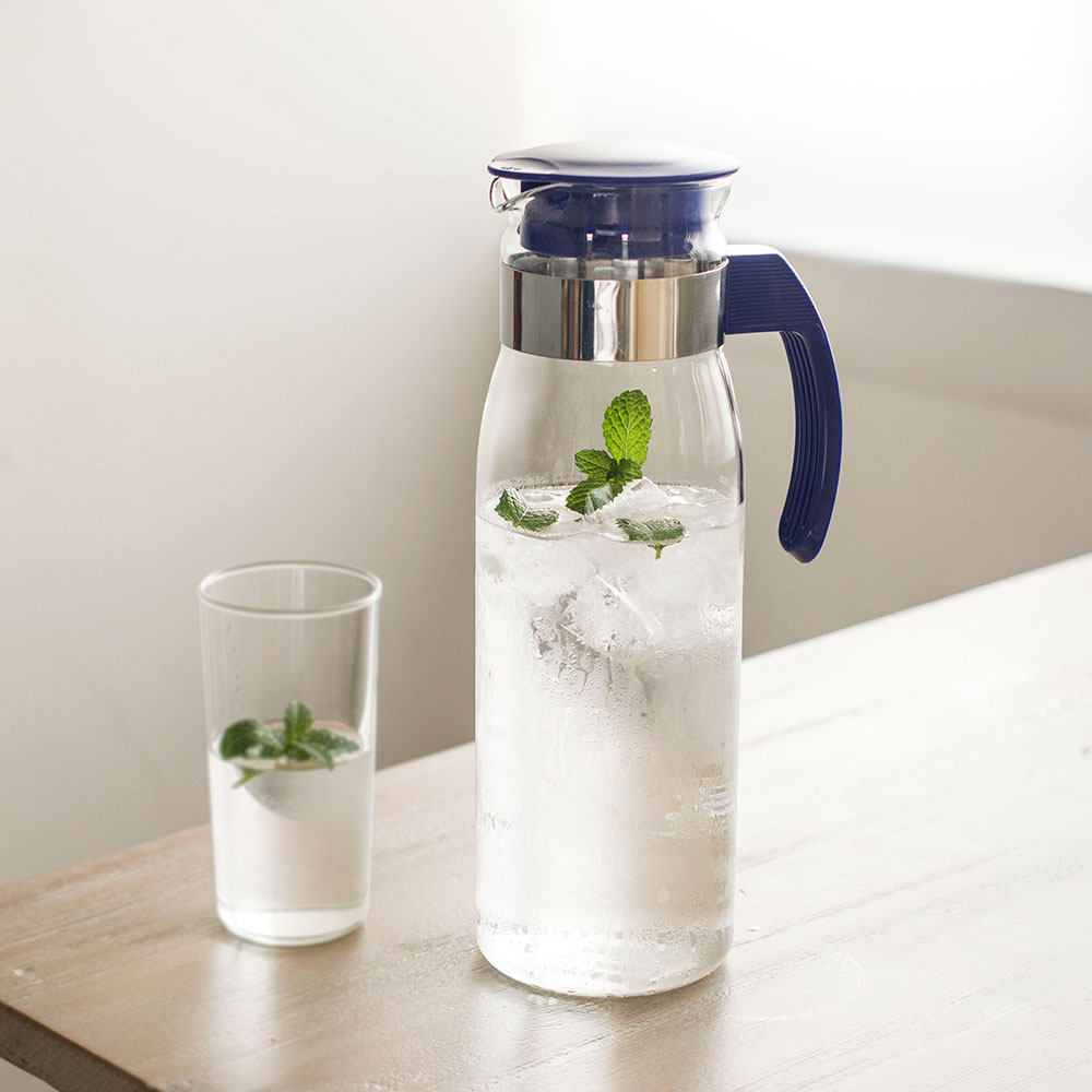 水壶日本进口hario冷水高硼硅耐热玻璃凉水水瓶冷水壶