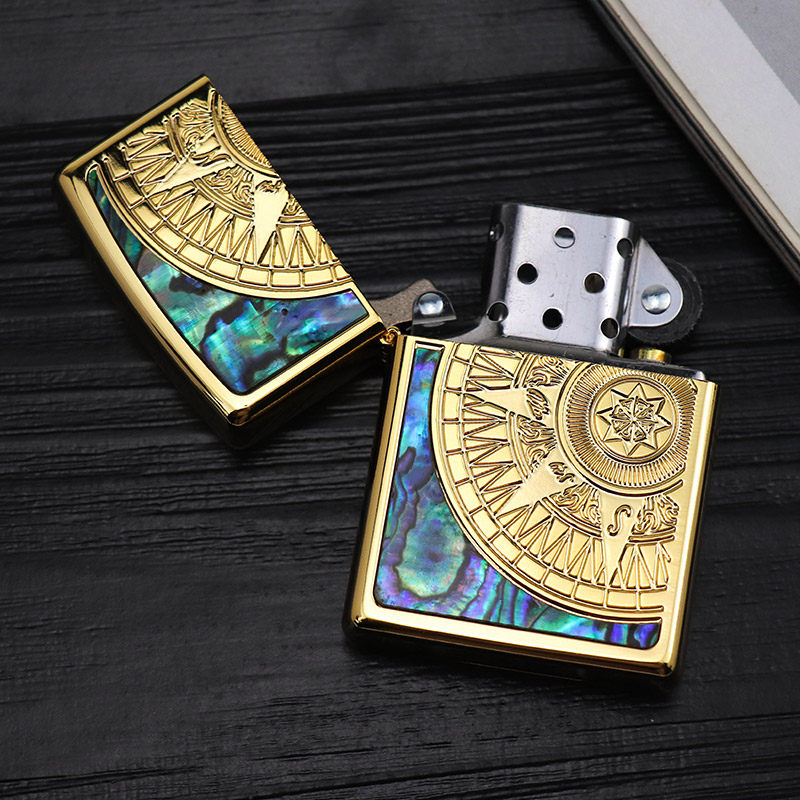 zippo打火机正版芝宝原装正品天然贝壳镶嵌爱情zippo