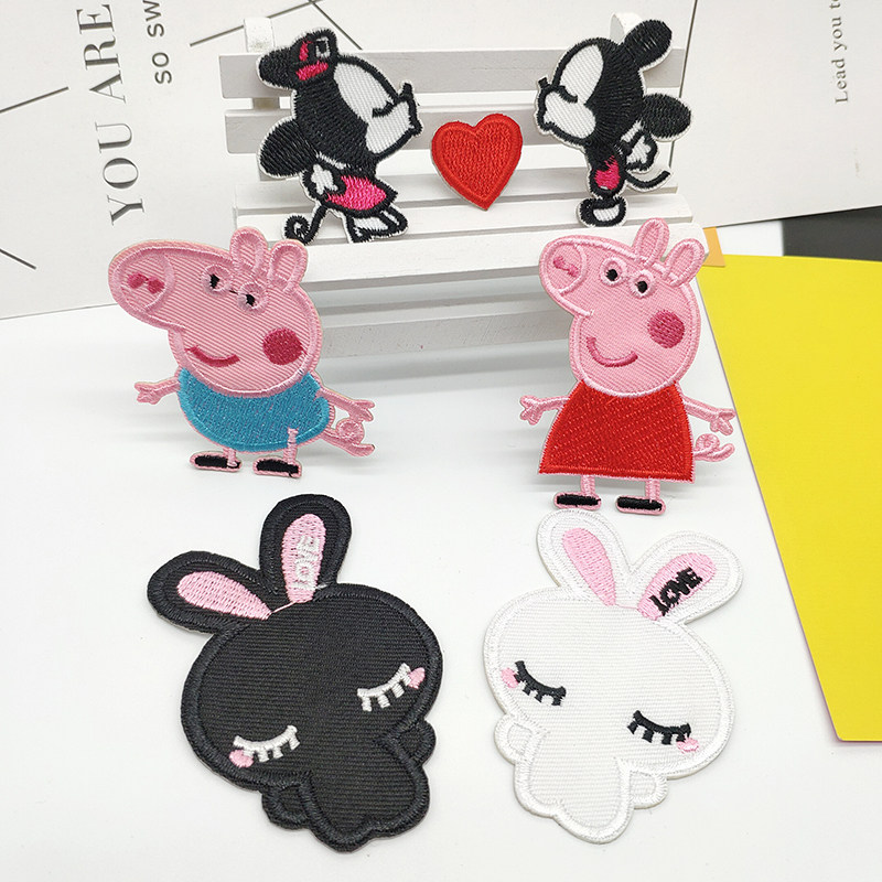 卡通破洞装饰服贴羽绒服羽绒补贴修补衣服布贴自布贴