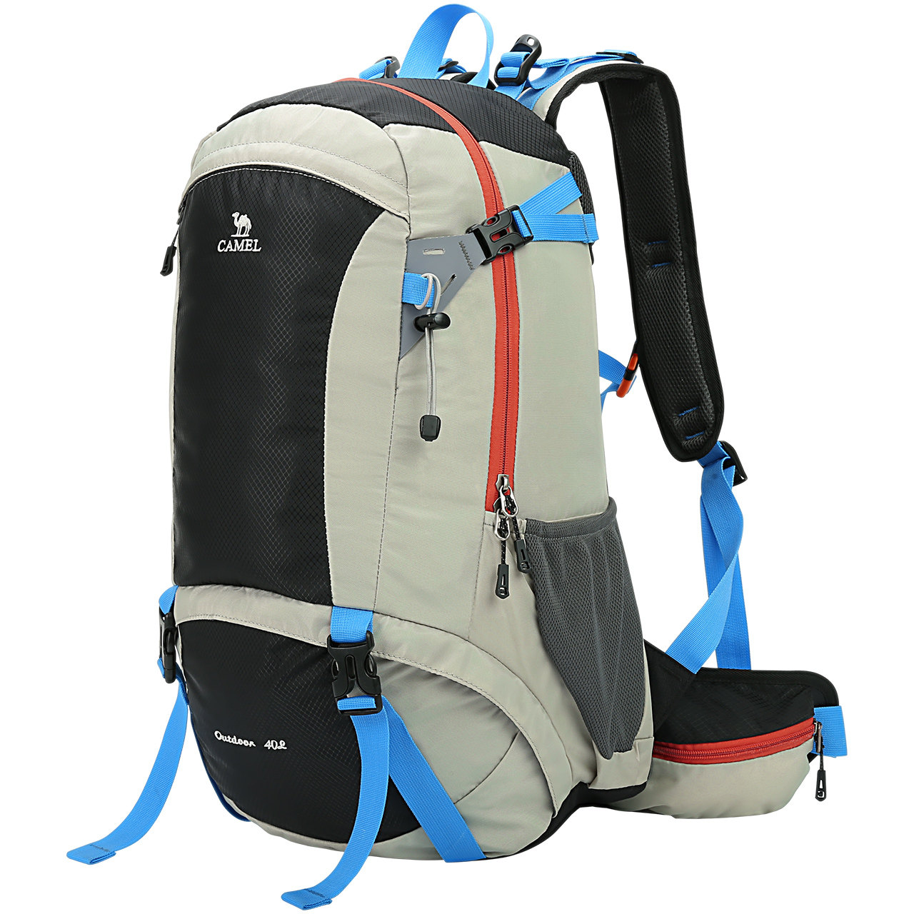 骆驼户外登山包40l大容量双肩包徒步旅游露营耐磨双肩背包