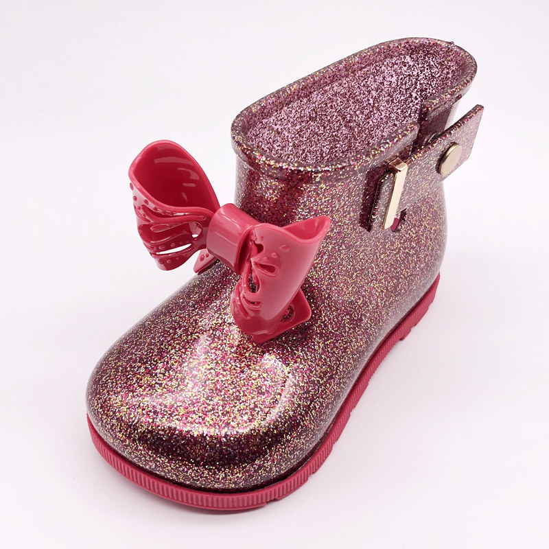 新款时尚女童雨鞋可爱公主日韩儿童小女孩水鞋雨靴