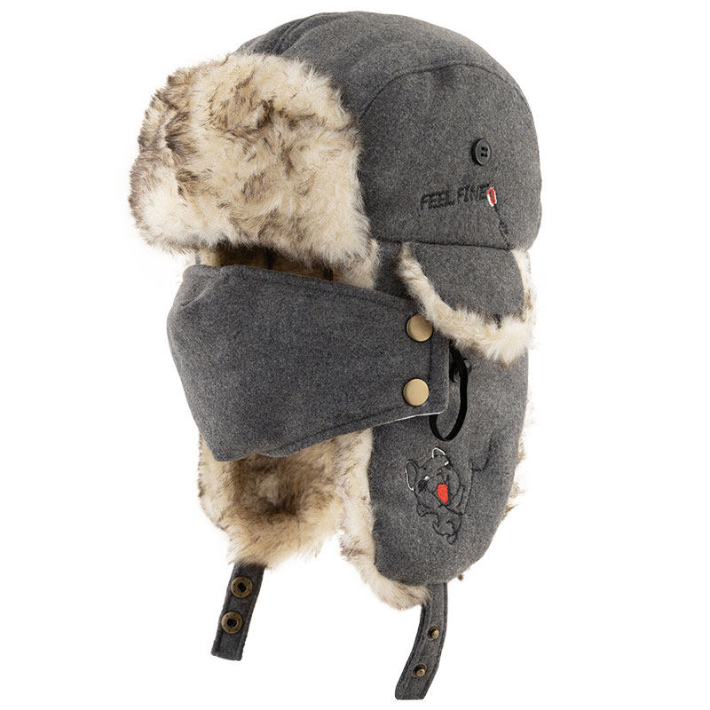 棉帽加厚时尚防寒骑行防骑行秋冬帽子冬加帽女帽子