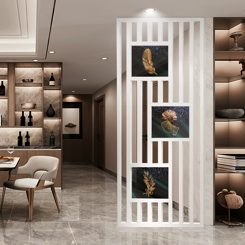 屏风北欧简约时尚客厅餐厅隔断玄关实木现代座屏