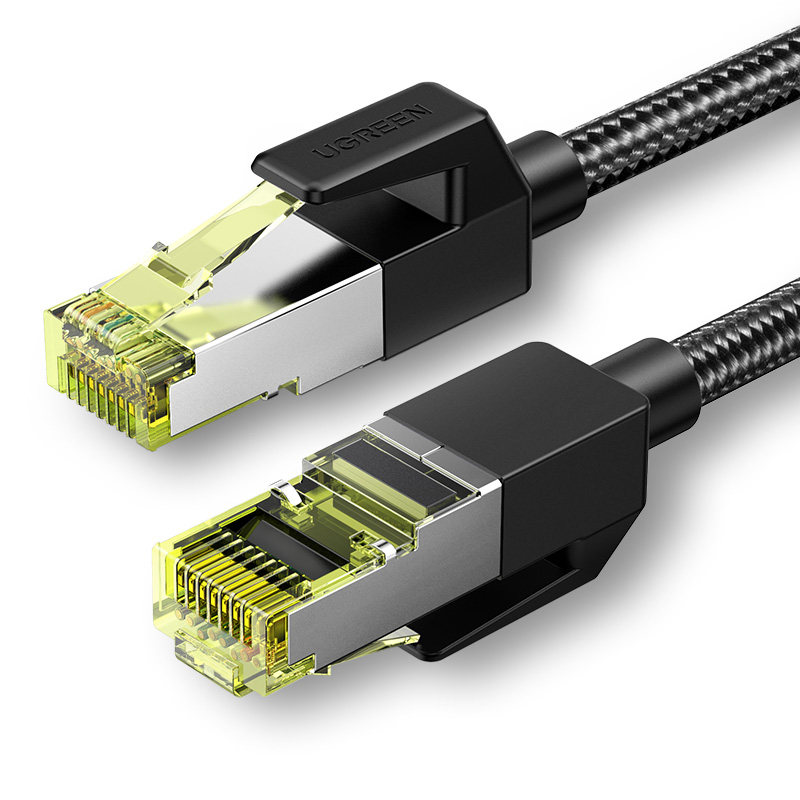 绿联宽带电竞接头室内家用高速cat7屏蔽络线网线