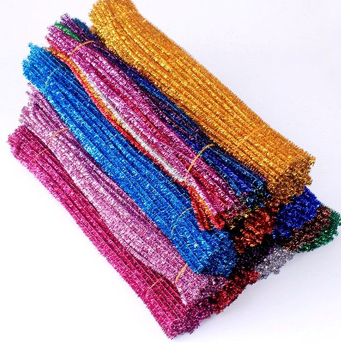 儿童手工彩色加长加粗毛根毛条扭扭棒100根幼儿园diy手工制作材料