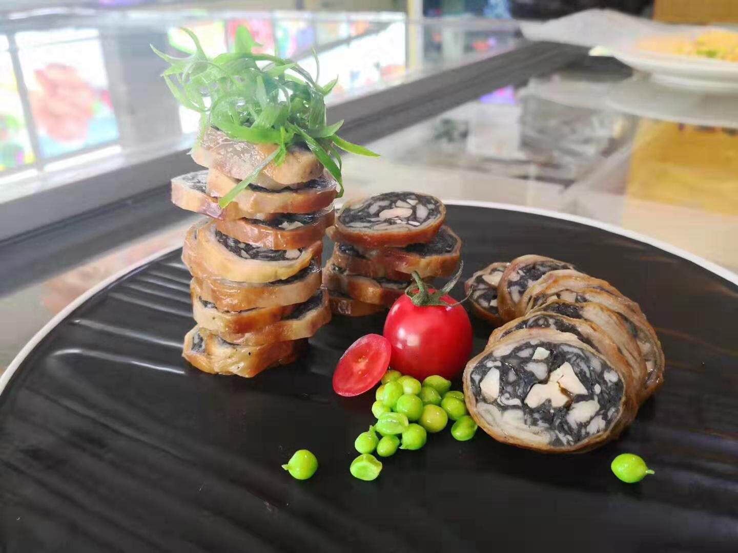 黑松露卷鸭皮卷酒店冷盘拼盘私房半成品特色方便菜开袋即食