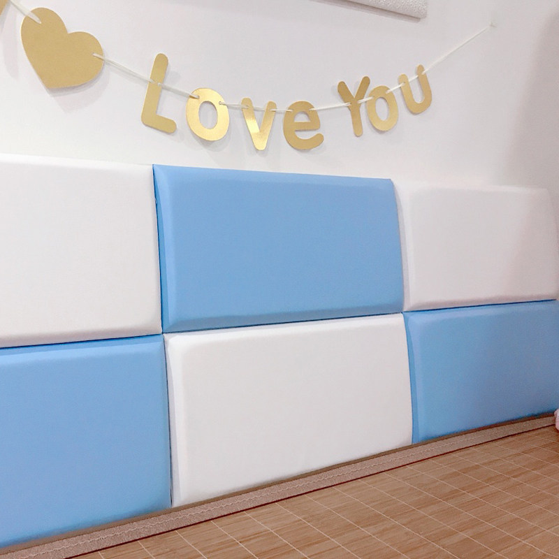 儿童房防撞软包榻榻米炕床宾馆墙围自粘幼儿园宝宝墙贴定制背景墙