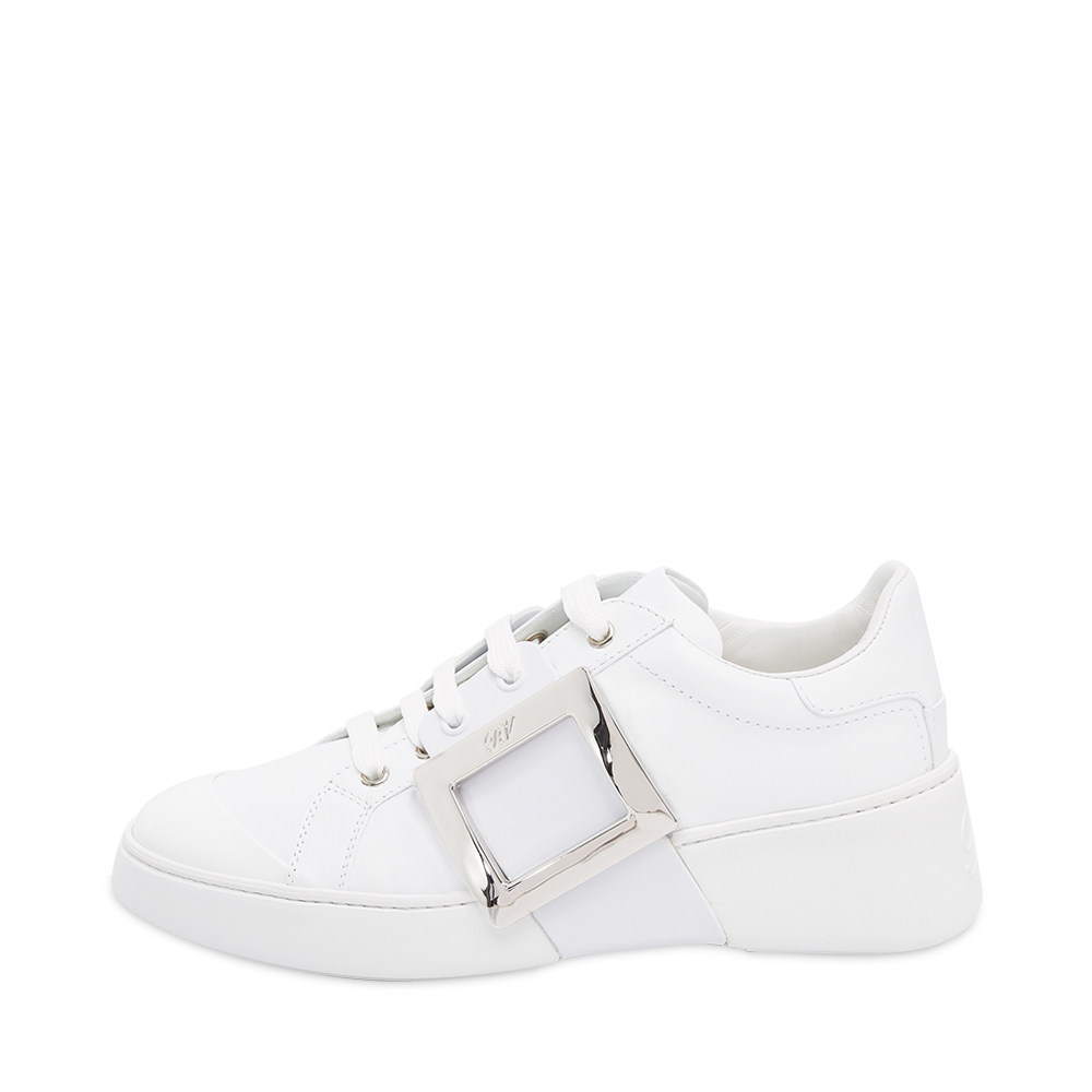 rogervivier罗杰维杰维维亚白色女士牛皮皮革运动鞋单鞋