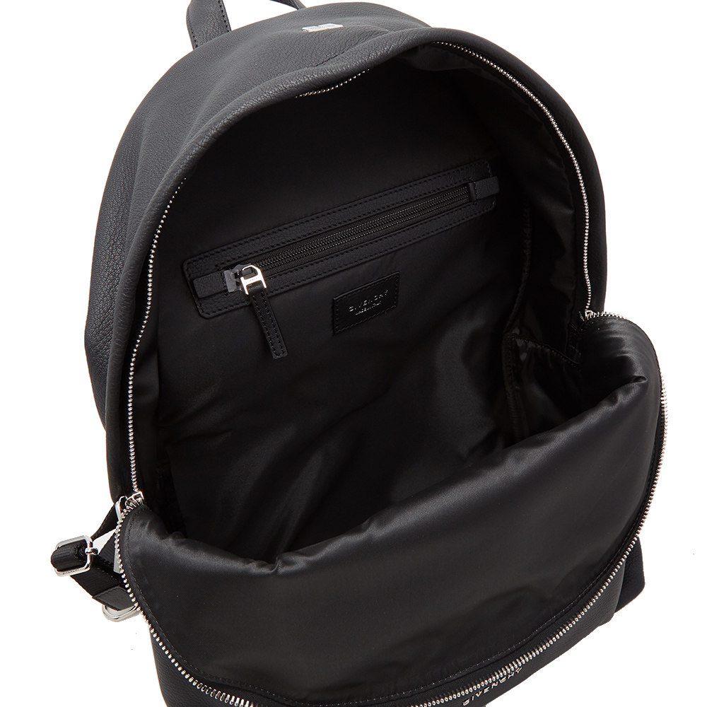 givenchy纪梵希黑色羊皮logo大容量男士双肩包双肩背包