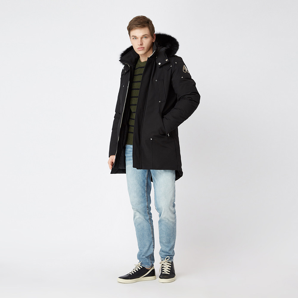 moose knuckles剪刀牌 多色狐狸毛领连帽男士羽绒服外套mk4661mp